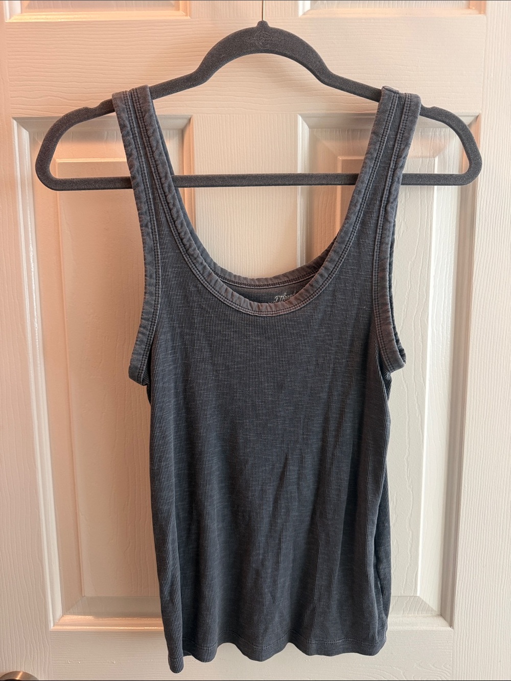 Target Women's Dark Gray Ribbed Tank Top